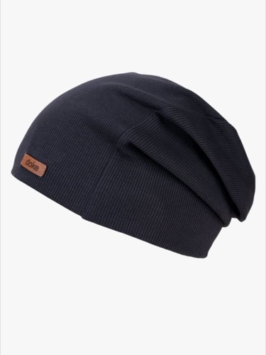 Čepice organic rib black