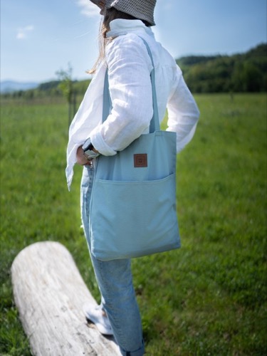 Bavlněná taška Pocket blue