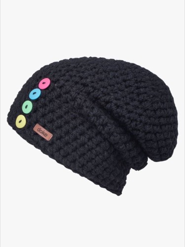 Háčkovaná čepice bc black